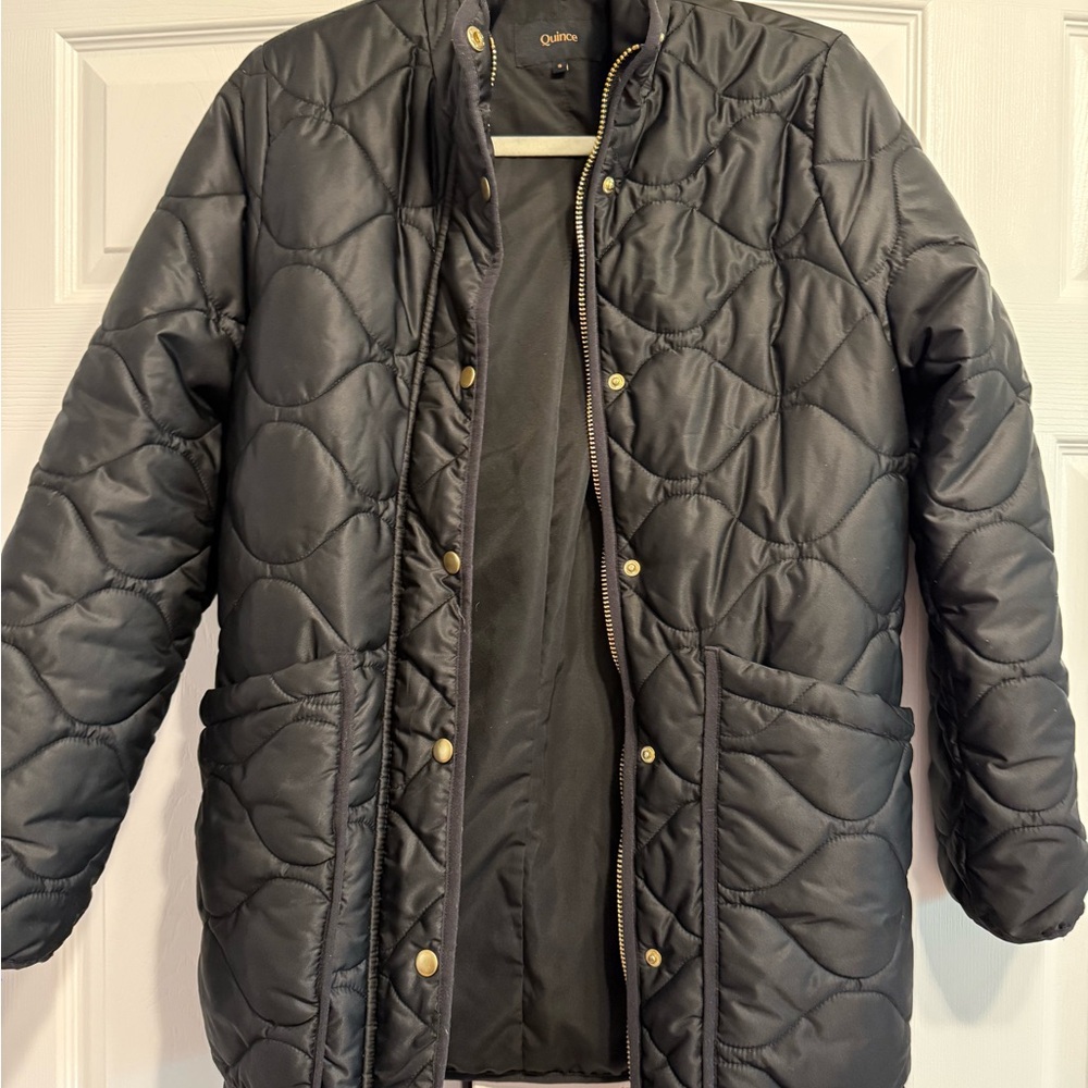 Quince Black Jacket with Gold Label